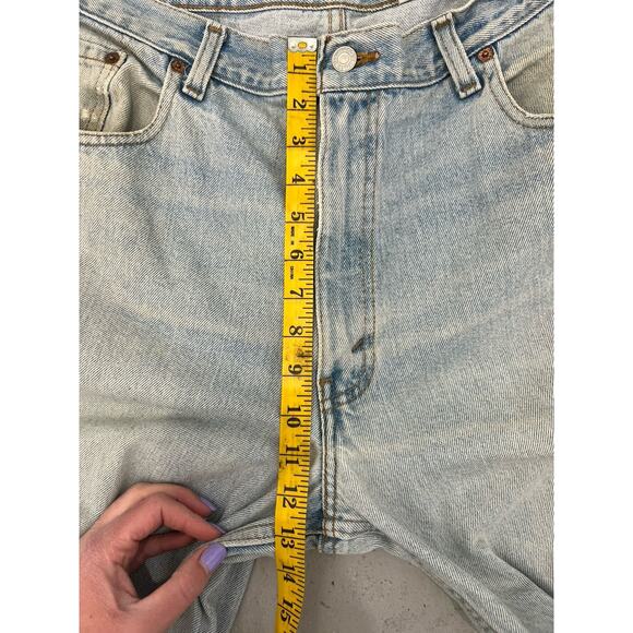 Vintage Levis 560 Jeans Blue Loose Fit Tapered Leg Made 90s Tag Size 38x34 - Picture 6 of 9